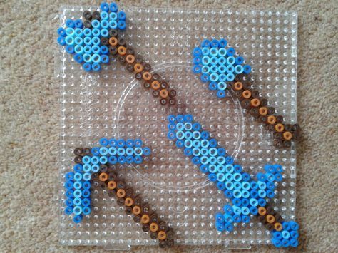 Axolotl Perler bead- I made it!  Perler bead art, Hama beads